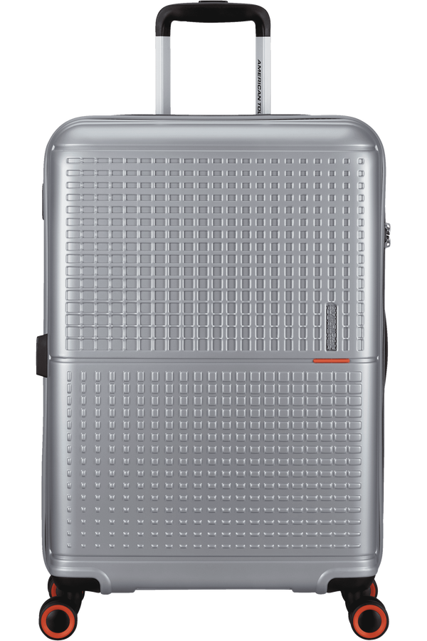 American Tourister Geopop Spinner 67/24 Tsa. 67cm  Metallic Silver