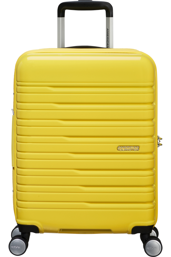 American Tourister Flashline Pop Spinner Exp TSA 55cm  Lemon Yellow