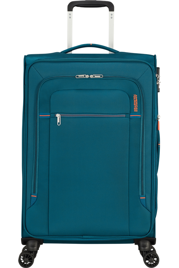 American Tourister Crosstrack Spinner Expandable 67cm  Navy/Orange