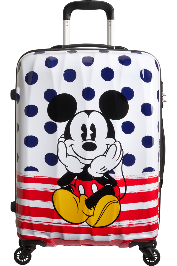 American Tourister Disney Legends Spinner 65cm  Mickey Blue Dots