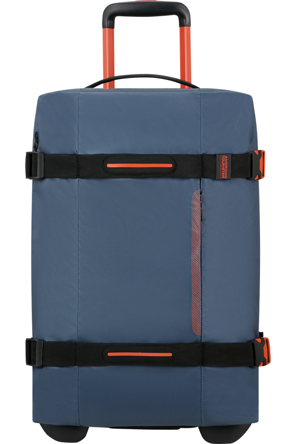 American Tourister Urban Track Duffle with Wheels Coated S  Navy/Orange